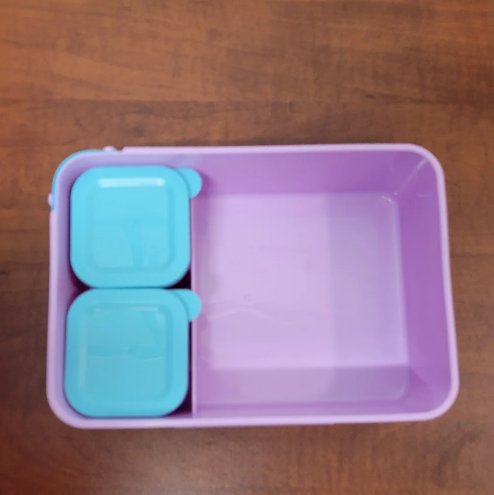 Disney Zak! Lavender Storage Vented Kids Food Box Set Of 2 Nwt